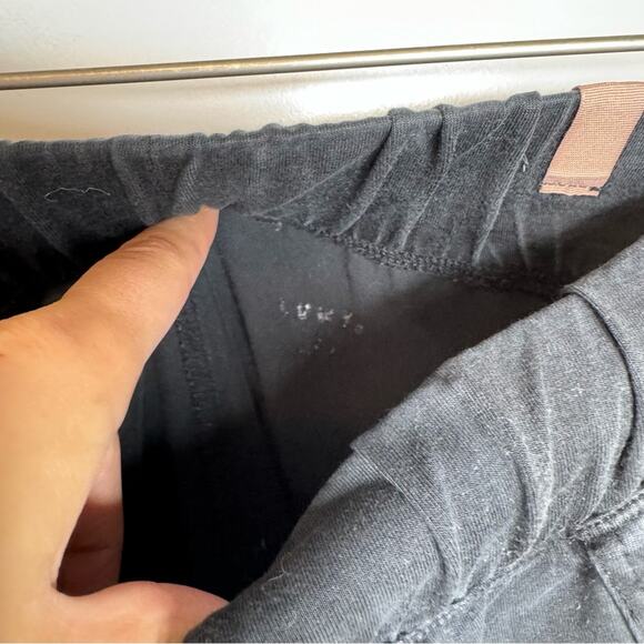 Lunya Soft Modal Draped Joggers Black Lounge High Rise Pants Size Small - Picture 4 of 6